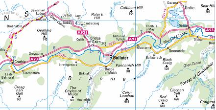 map ballater